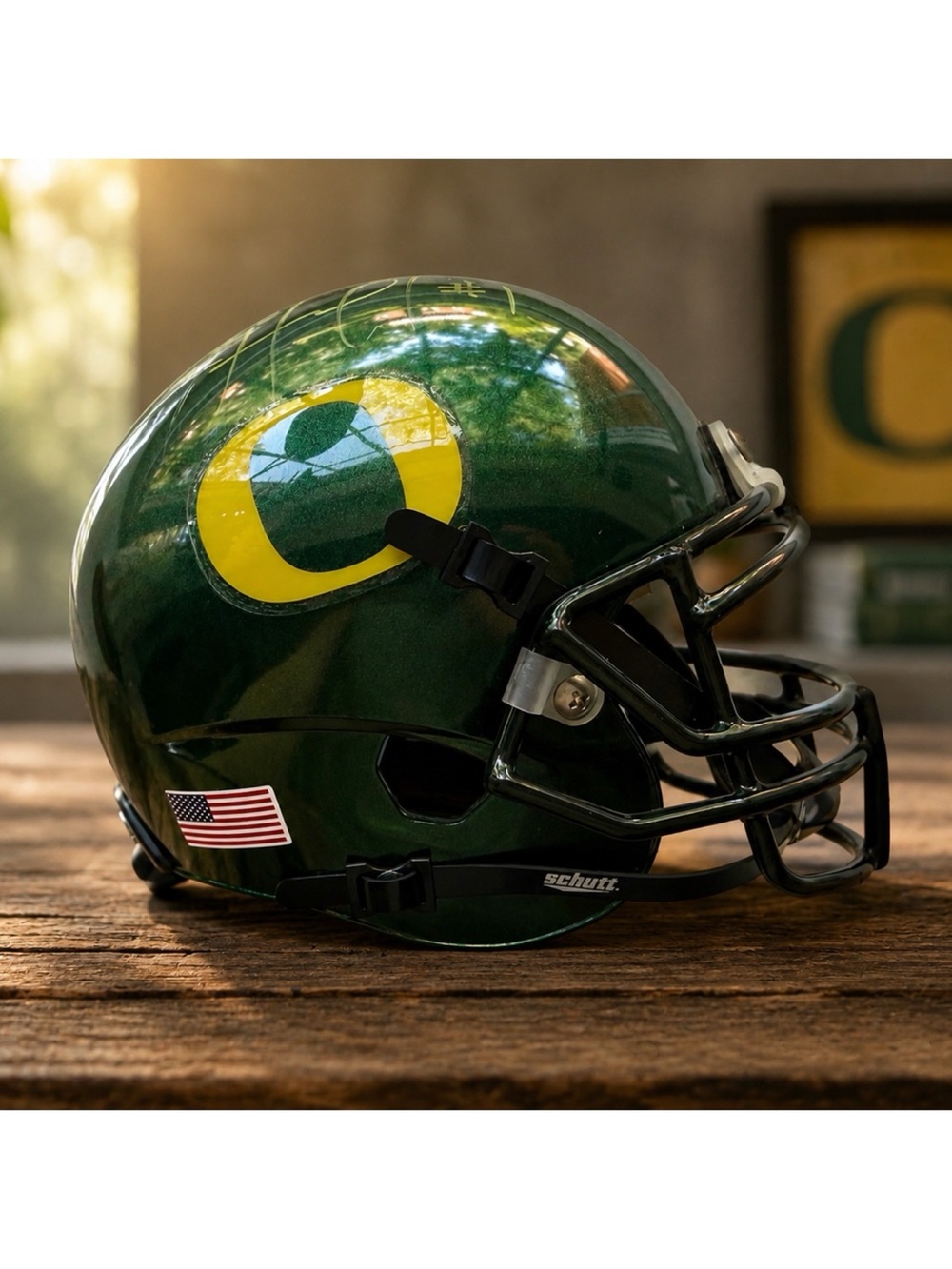 Oregon Ducks Mini Helmet Signed by Josh Huff